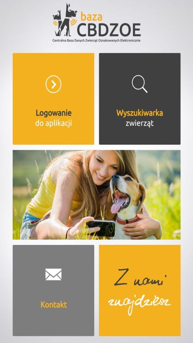 Aplikacja Android CBDZOE do elektronicznej identyfikacji zwierząt